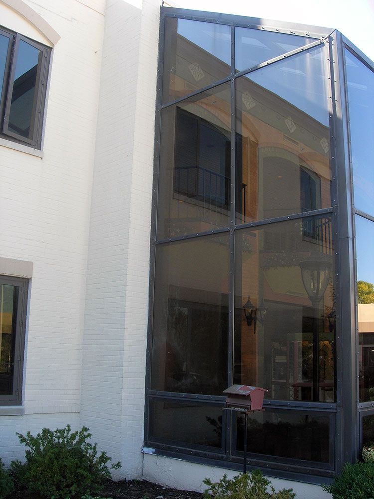 A building with a lot of windows on it