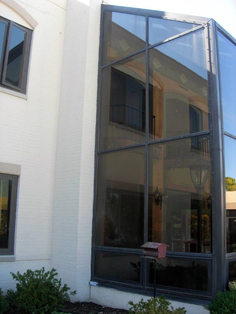 A building with a lot of windows on it