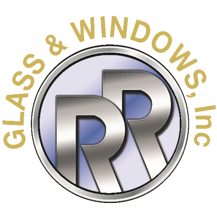 A logo for a company called glass and windows inc