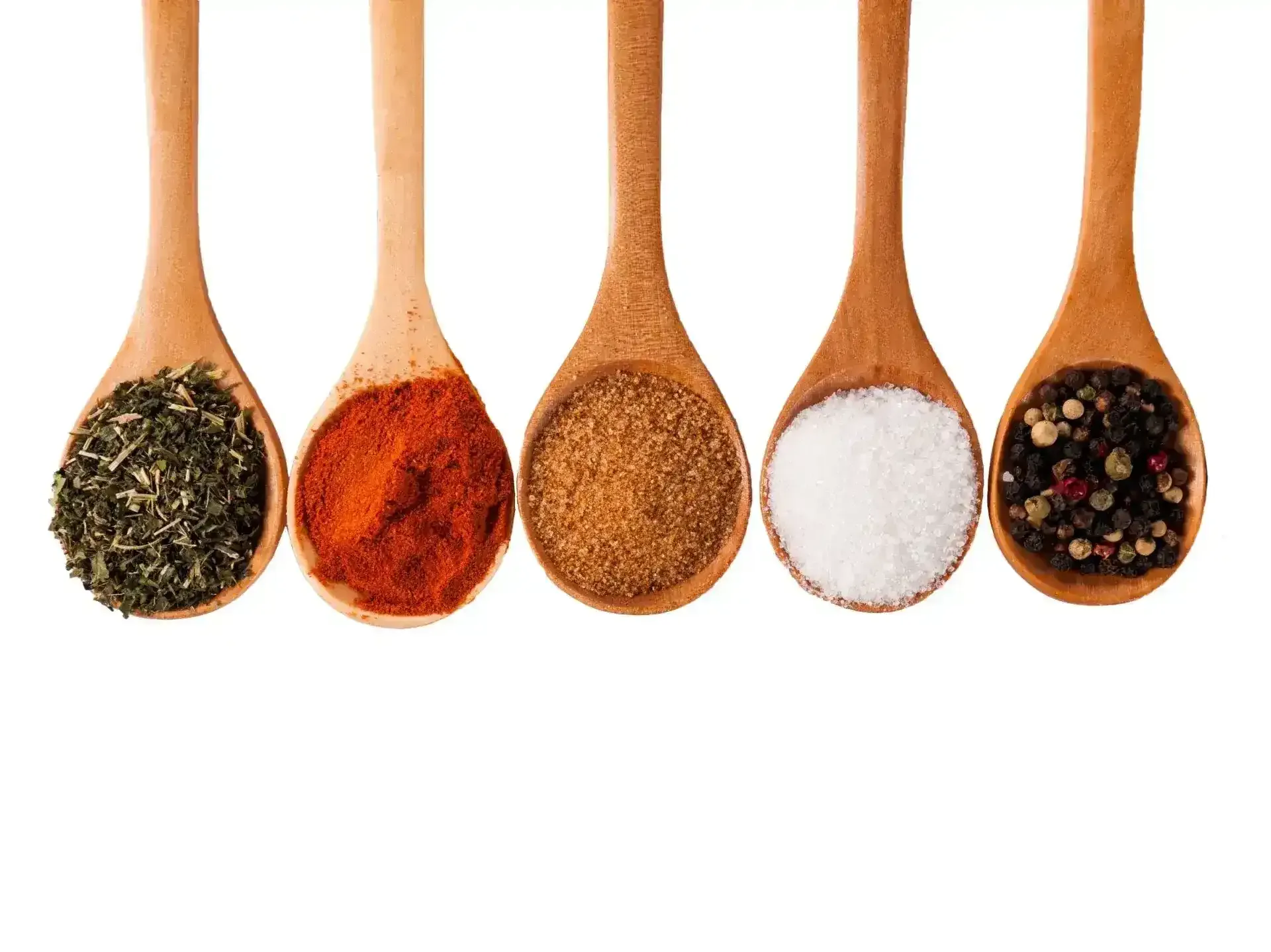 spices in spoons