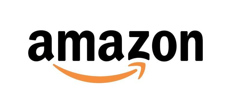 Amazon logo with an orange arrow curving from A to Z.