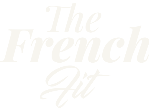 A logo for the french fit is shown on a white background.