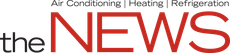 Logo reading “the NEWS” with small gray text above: “Air Conditioning | Heating | Refrigeration”