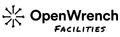 OpenWrench Facilities logo with black wrench icon and text on white background