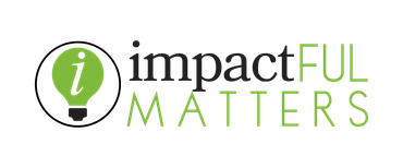 Impactful Matters logo with green lightbulb icon and black and green text