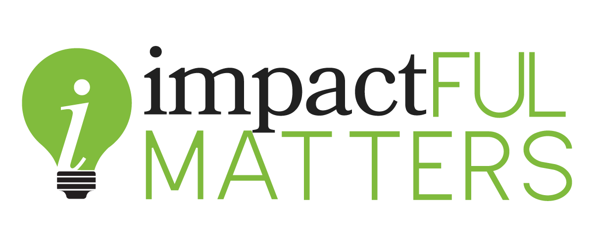 ImpactFUL MATTERS logo with green lightbulb icon and black and green text