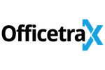 OfficetraX logo in black and blue text on a white background