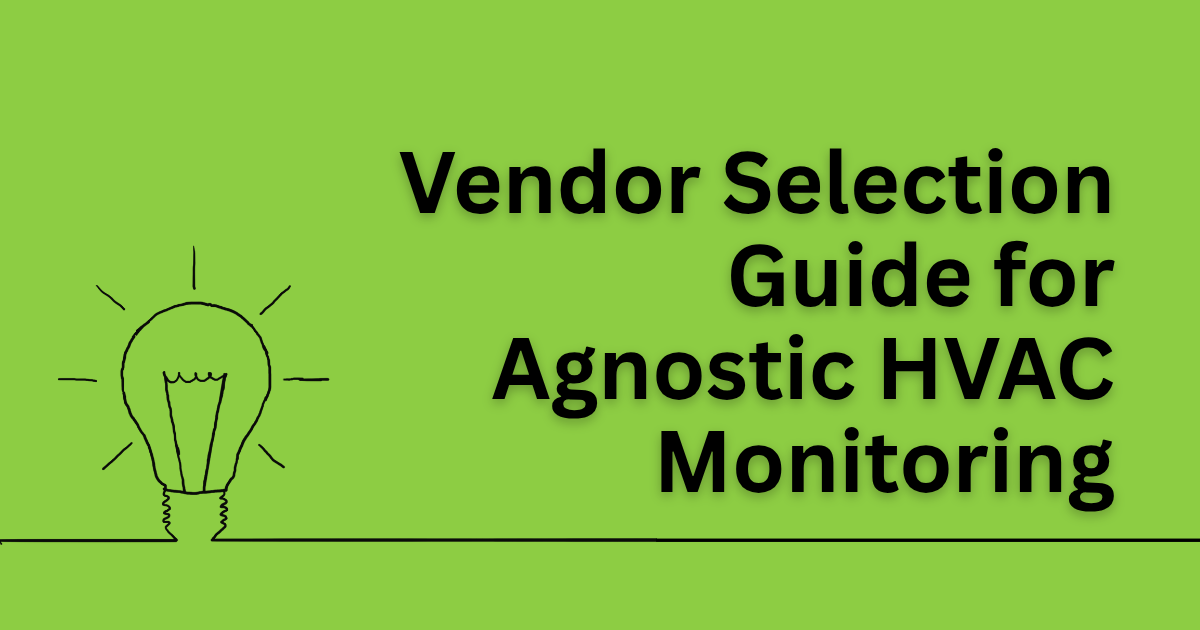 Black slide with white text “HVAC Monitoring Migration Toolkit” and a green lightbulb icon.