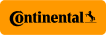 Continental logo: the black company name with a rearing horse icon on a rectangular orange background.