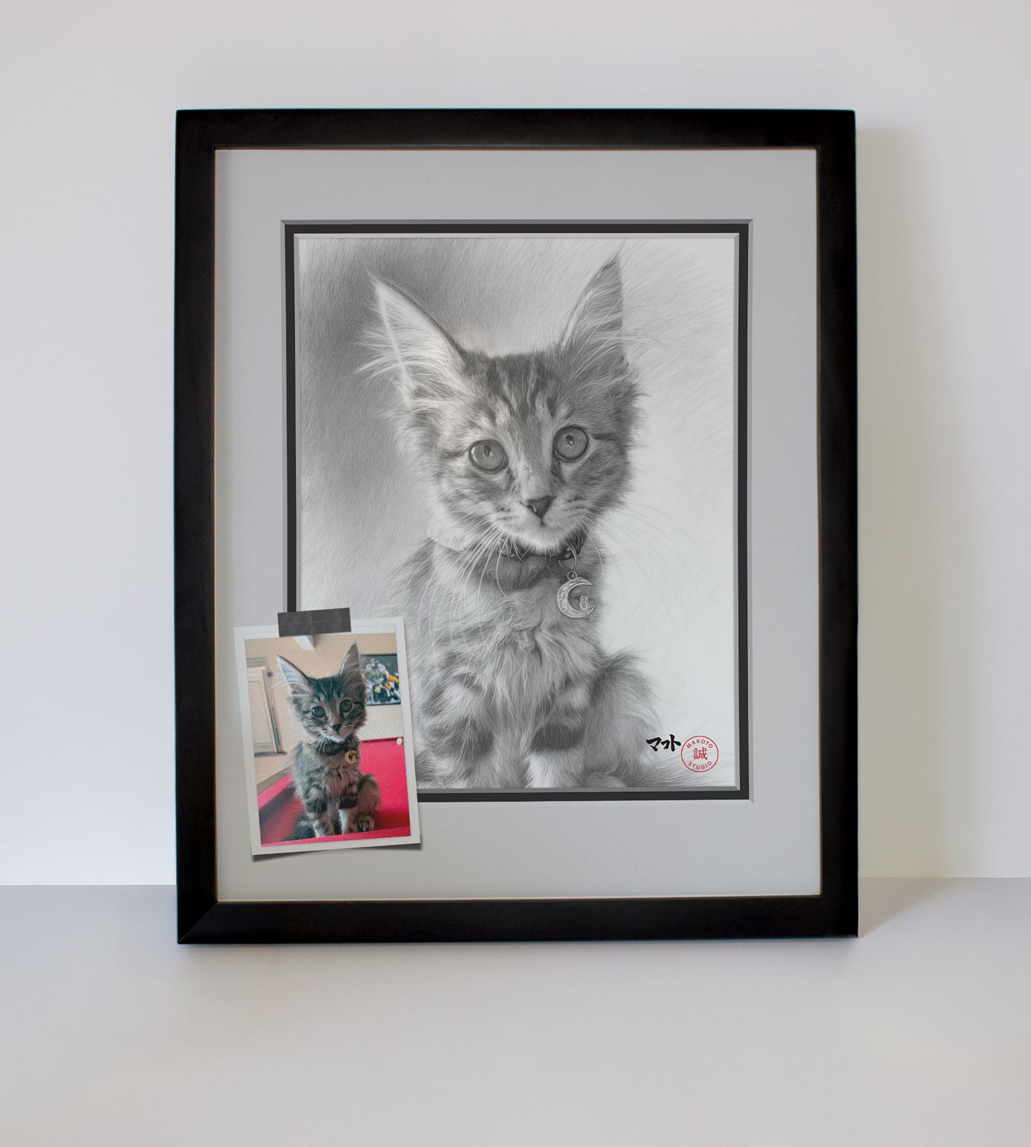 cat portrait sample
