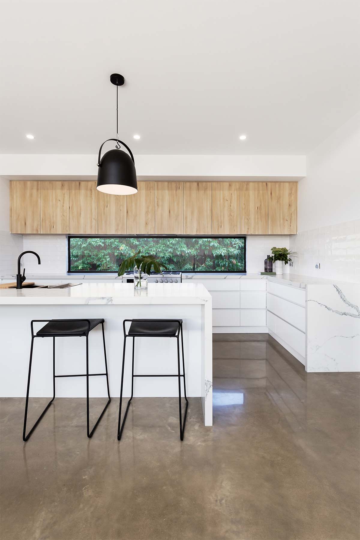 LED Downlights Installed In A Kitchen