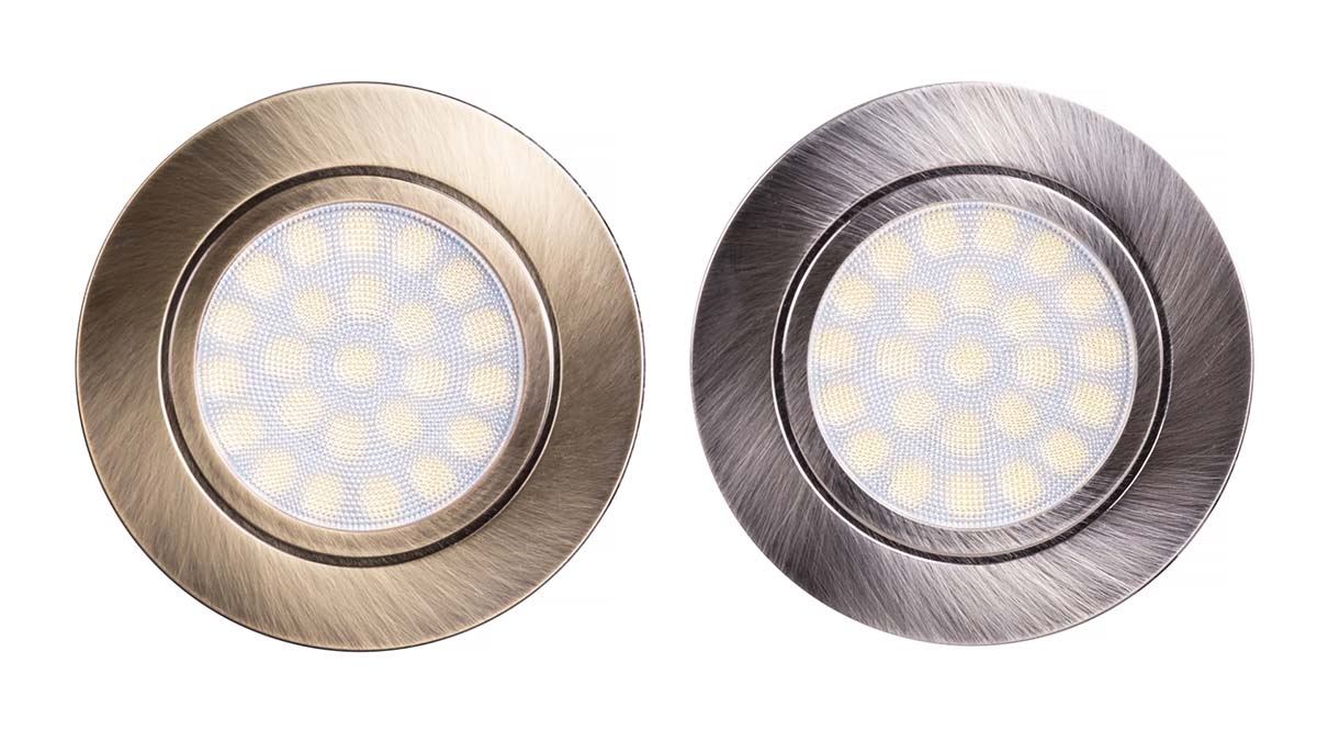 Brushed Metal LED Downlights