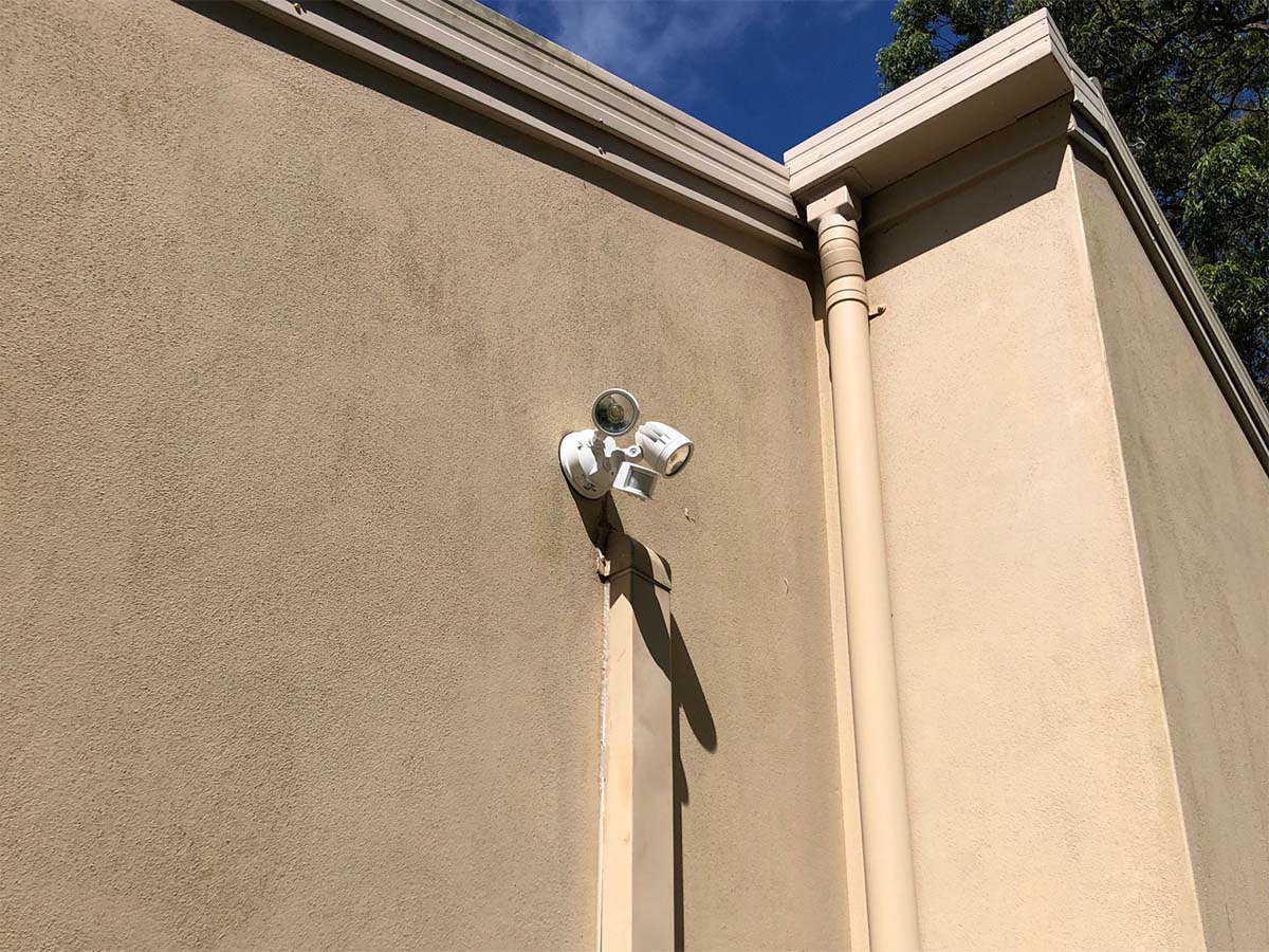 Sensor Light Installed On An External Wall In Buderim By Sunshine Coast Electrician Sparkies Plus