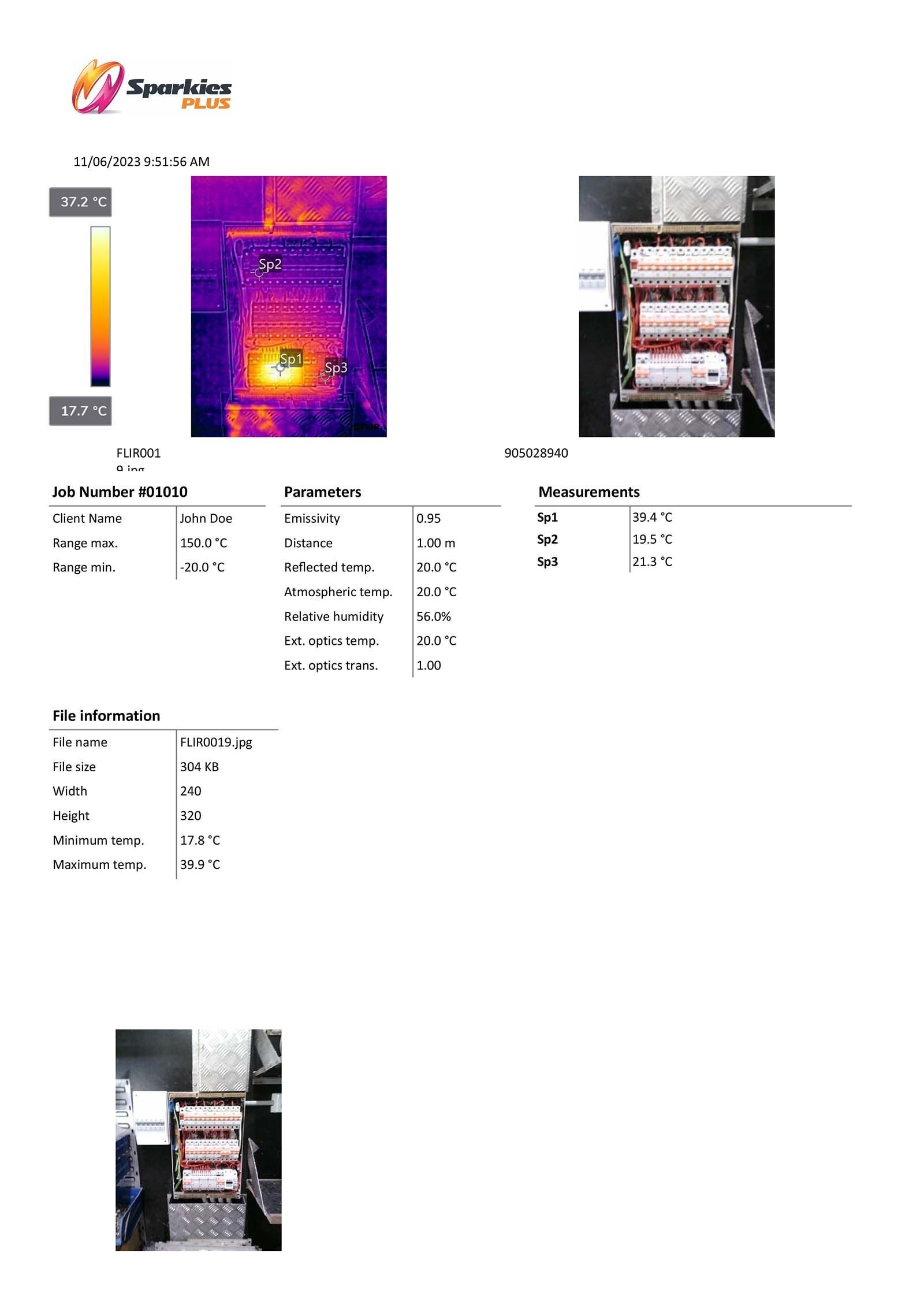 Thermal Imaging Test Report From A Sunshine Coast Electrician