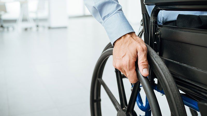 man in wheelchair