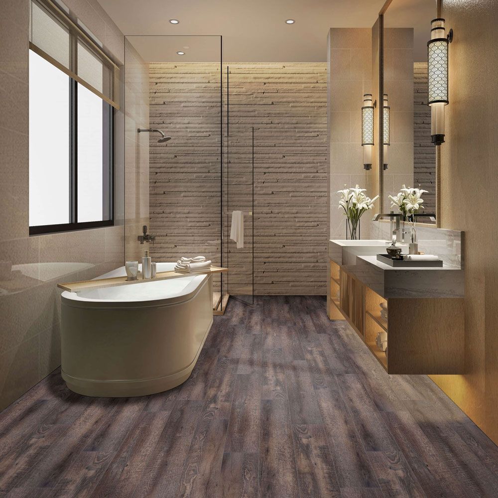 Bathroom with Indian Summer Flooring — Colorado Springs, CO — Carpet Warehouse