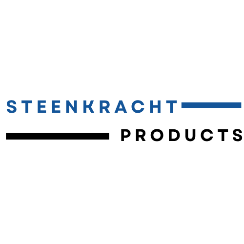 Logo van Steenkracht Products: Blauwe tekst 