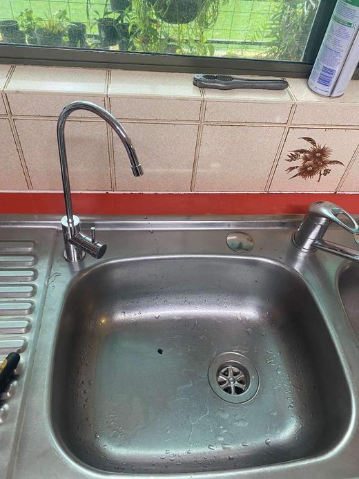plumbing and heating technician at work