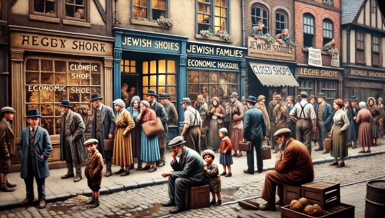 AI illustration accompanying a passage on Jewish life in Europe 3