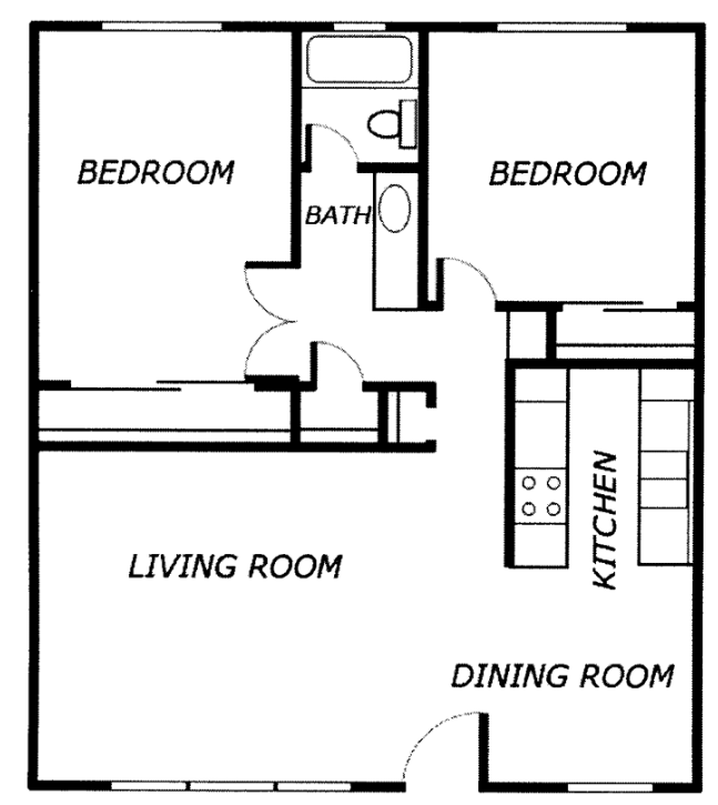 2 Bed | 1 Bath