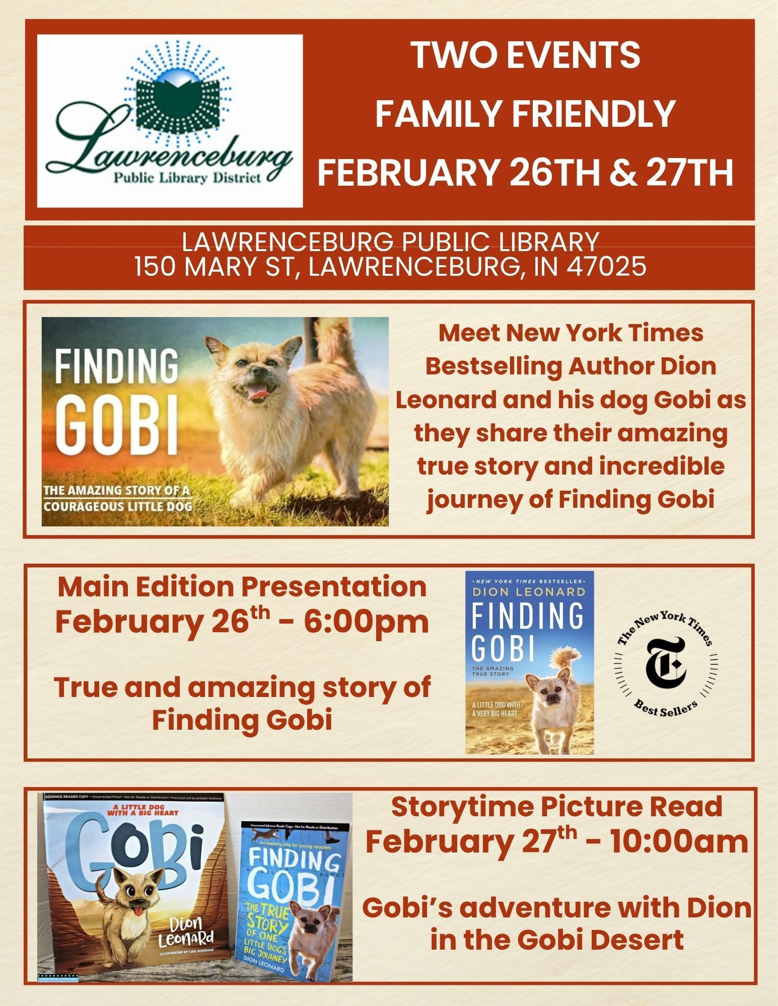 Dion Leonard, Finding Gobi, Gobi the Dog, New York Times Bestseller, Author, Speaking Event