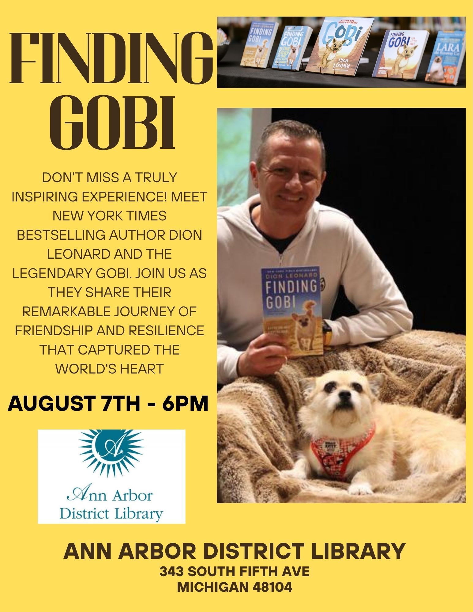 Dion Leonard, Finding Gobi, Gobi the Dog, New York Times Bestseller, Author, Speaking Event Dion Leonard, Finding Gobi, Gobi the Dog, New York Times Bestseller, Author, Speaking Event