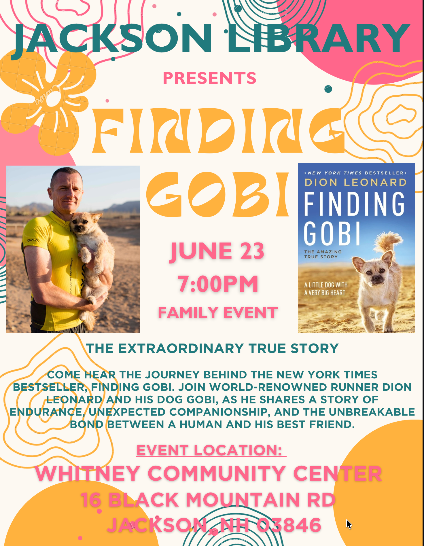 Dion Leonard, Finding Gobi, Gobi the Dog, New York Times Bestseller, Author, Speaking Event Dion Leonard, Finding Gobi, Gobi the Dog, New York Times Bestseller, Author, Speaking Event