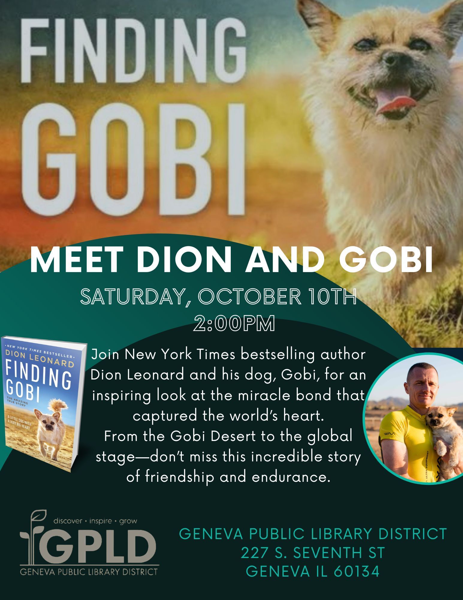 Dion Leonard, Finding Gobi, Gobi the Dog, New York Times Bestseller, Author, Speaking Event Dion Leonard, Finding Gobi, Gobi the Dog, New York Times Bestseller, Author, Speaking Event