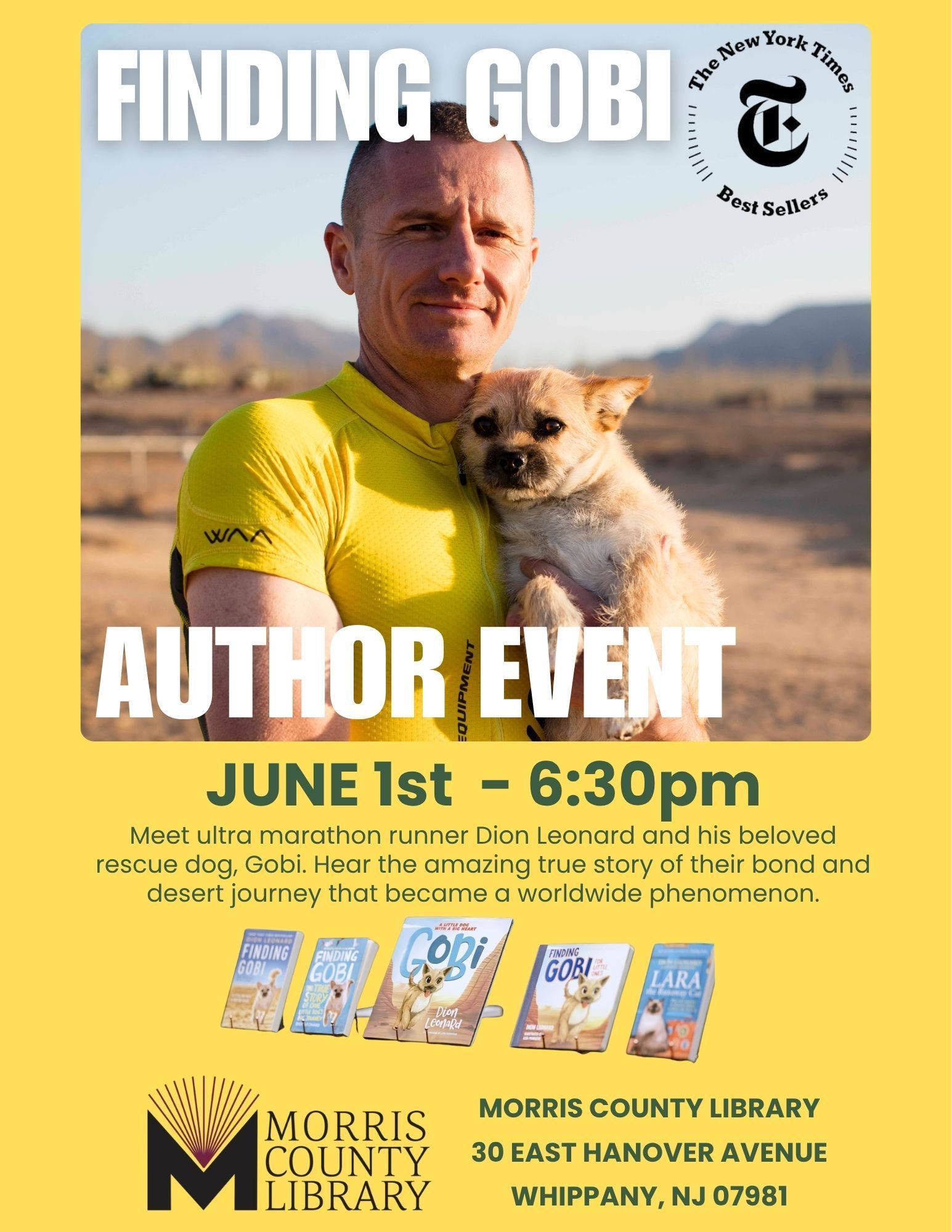 Dion Leonard, Finding Gobi, Gobi the Dog, New York Times Bestseller, Author, Speaking Event Dion Leonard, Finding Gobi, Gobi the Dog, New York Times Bestseller, Author, Speaking Event