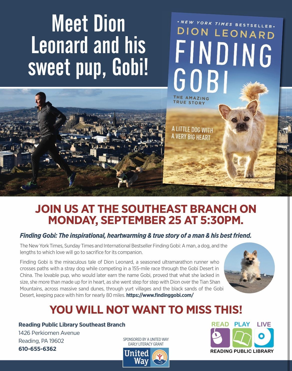 Dion Leonard, Finding Gobi, New York Times Bestseller, Gobi the Dog, Ultra Marathon Runner Dion Leonard, Finding Gobi, New York Times Bestseller, Gobi the Dog, Ultra Marathon Runner