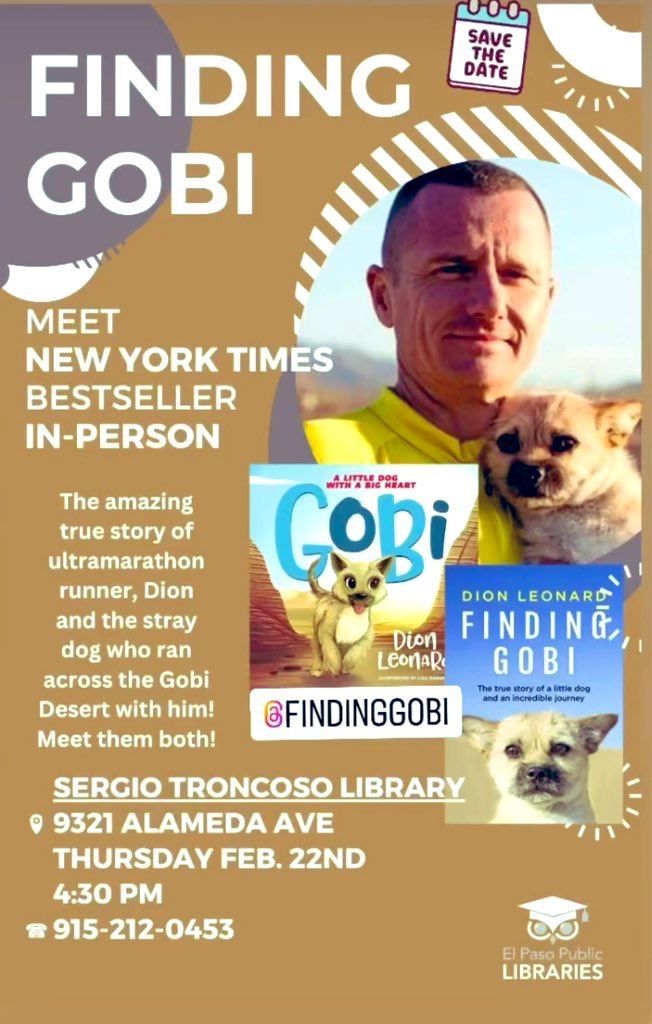 Dion Leonard, Inspirational speaker, Finding Gobi, New York Times Bestseller, Gobi, Dog