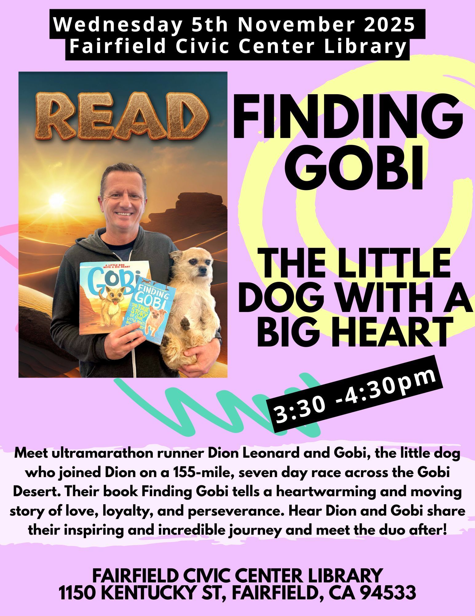 Dion Leonard, Finding Gobi, Gobi the Dog, New York Times Bestseller, Author, Speaking Event Dion Leonard, Finding Gobi, Gobi the Dog, New York Times Bestseller, Author, Speaking Event