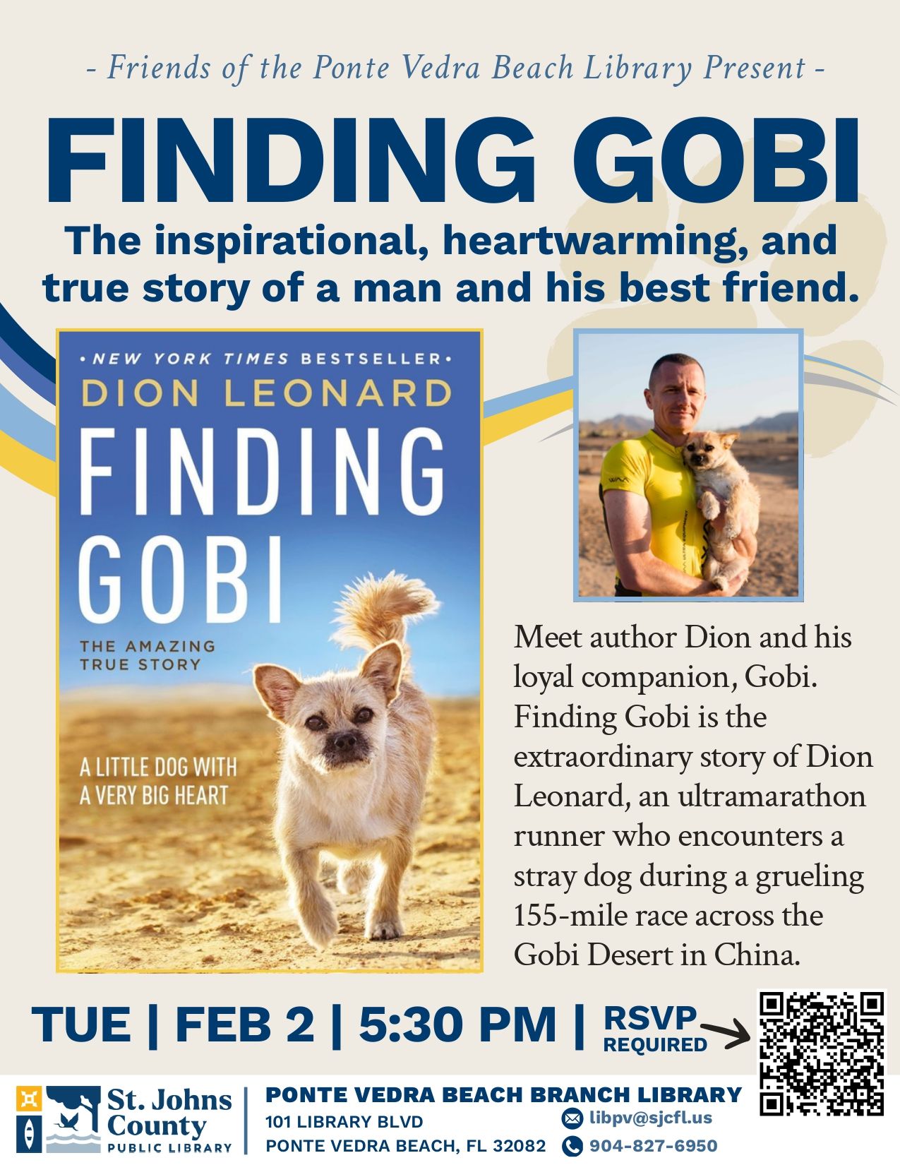 Dion Leonard, Finding Gobi, Gobi the Dog, New York Times Bestseller, Author, Speaking Event