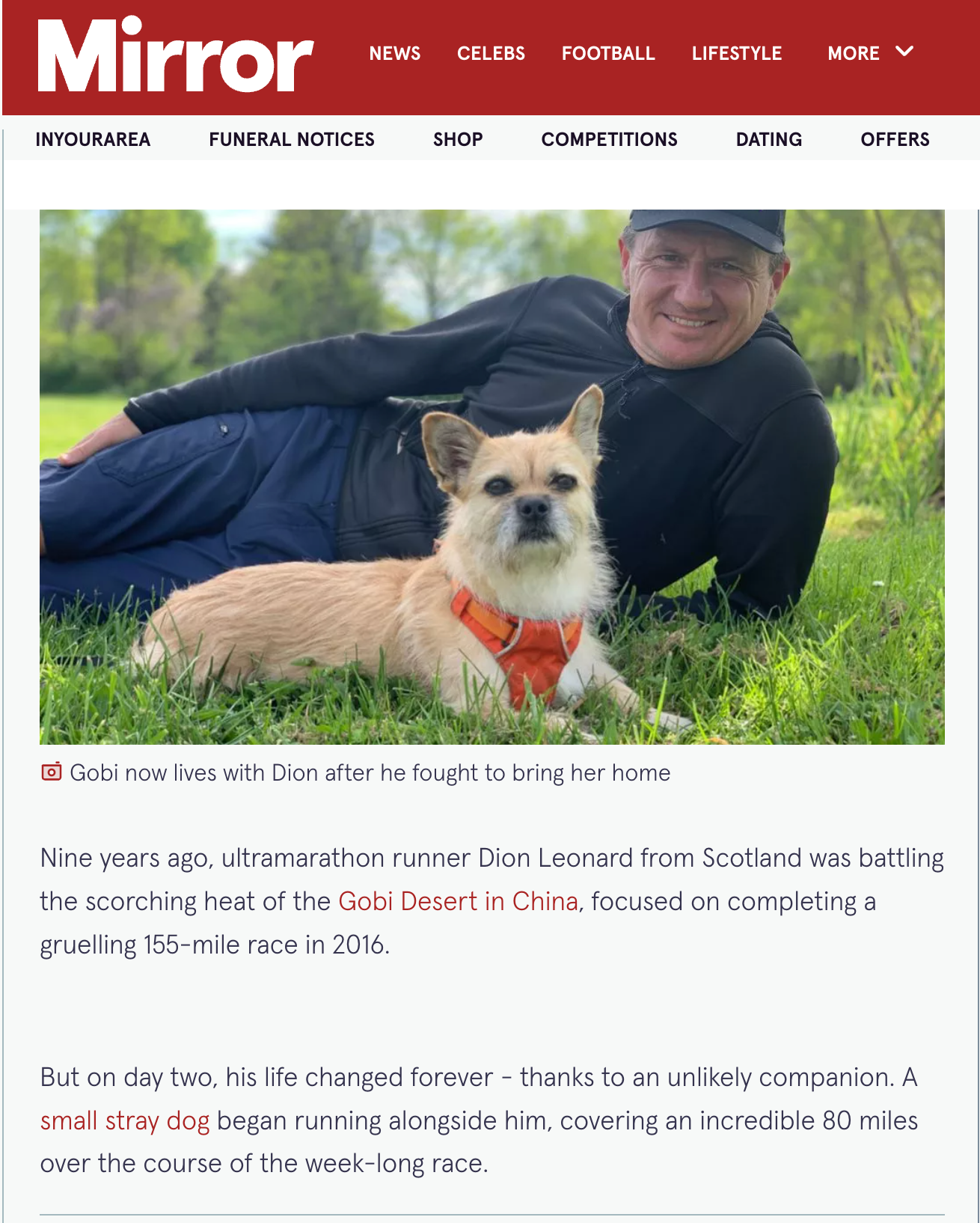 Dion Leonard, Finding Gobi, Gobi the Dog, New York Times Bestseller, Author, Speaking Event Dion Leonard, Finding Gobi, Gobi the Dog, New York Times Bestseller, Author, Speaking Event