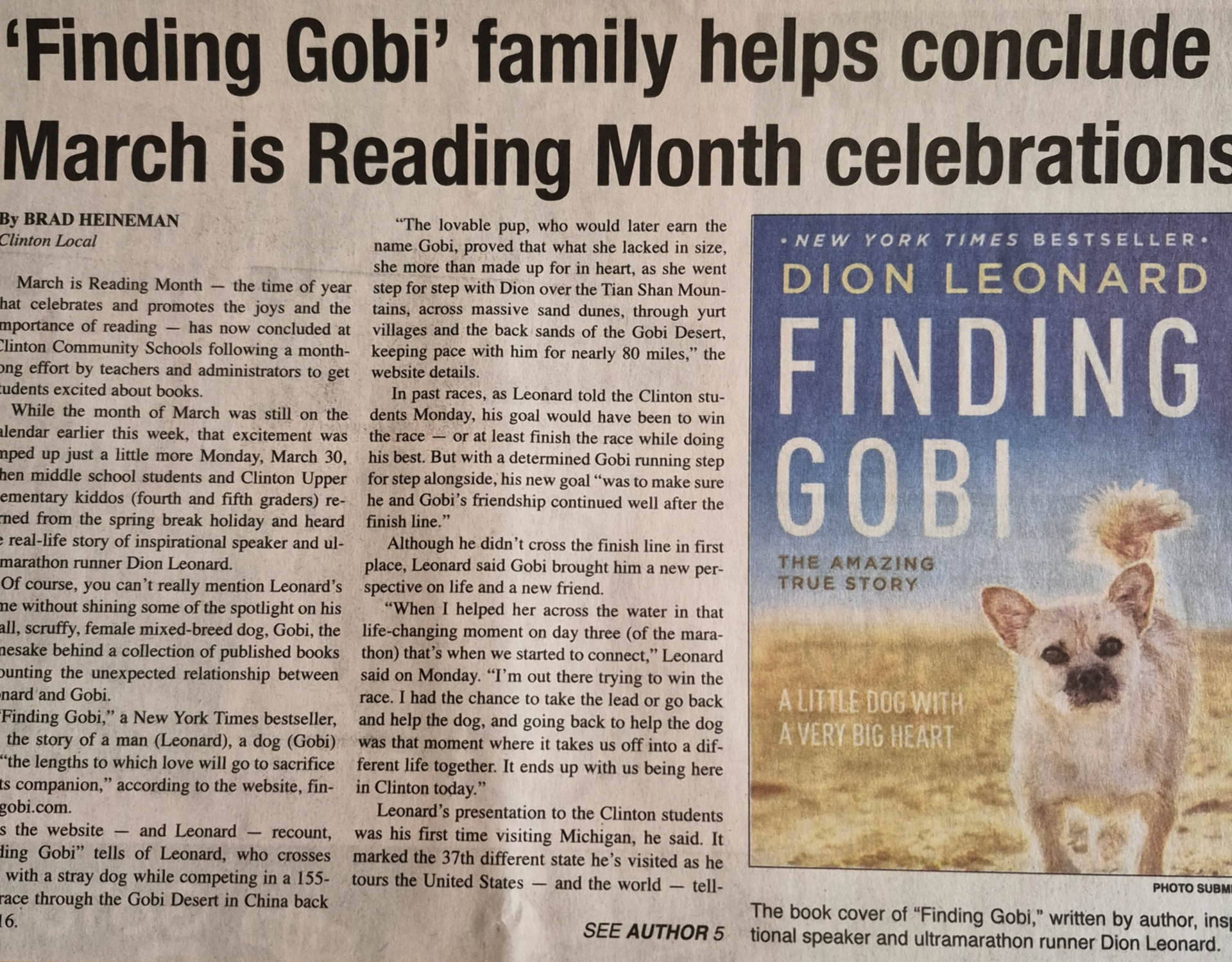 Dion Leonard, Finding Gobi, Gobi the Dog, New York Times Bestseller, Author, Speaking Event Dion Leonard, Finding Gobi, Gobi the Dog, New York Times Bestseller, Author, Speaking Event