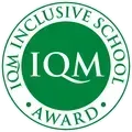 IQM Inclusive School Award logo in green.