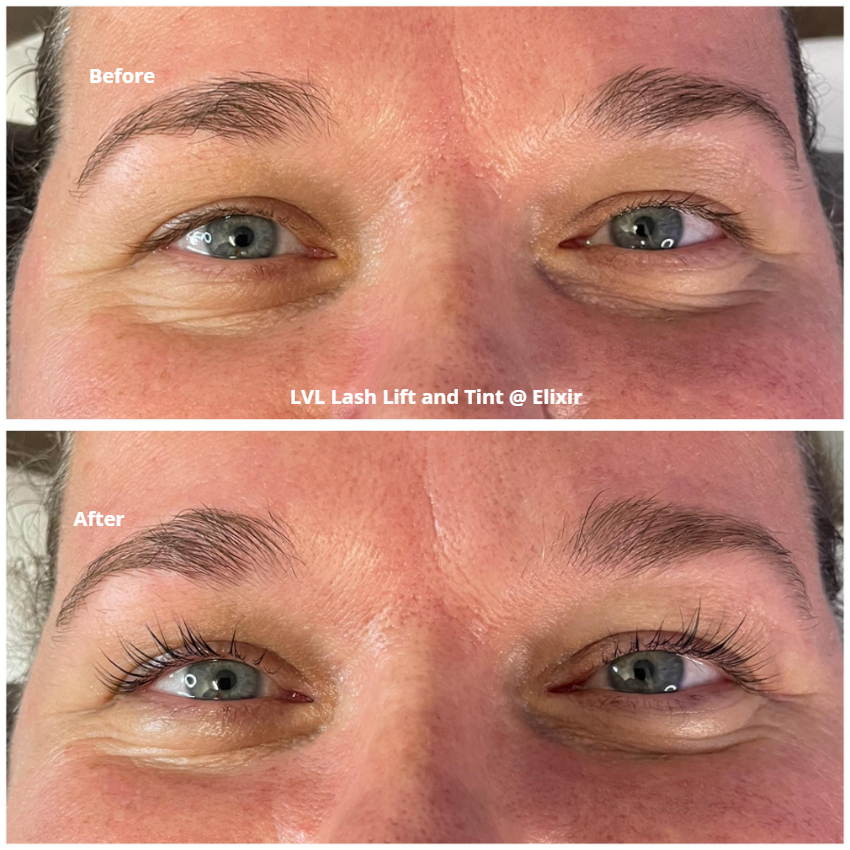 LVL, which stands for length, volume, and lift, combines a perm and tint to enhance natural lashes