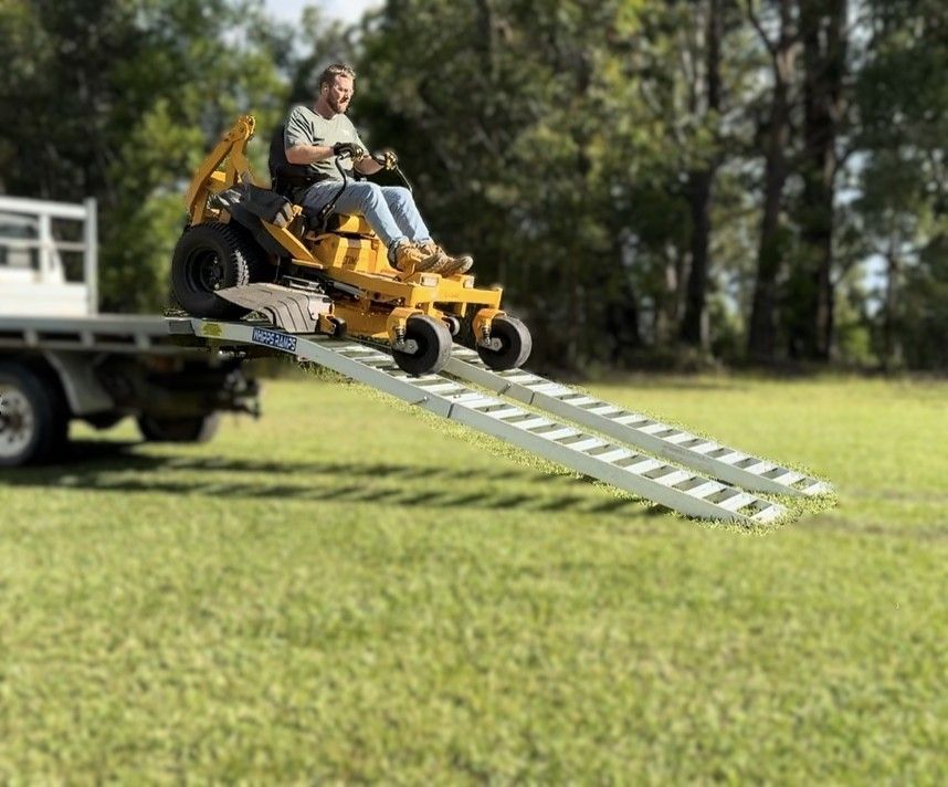 Mower Loading Ramps - Heavy duty 1.5T capacity