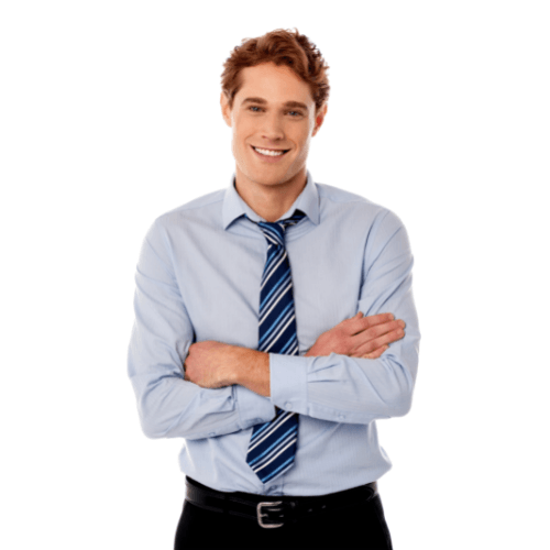 Man with arms crossed