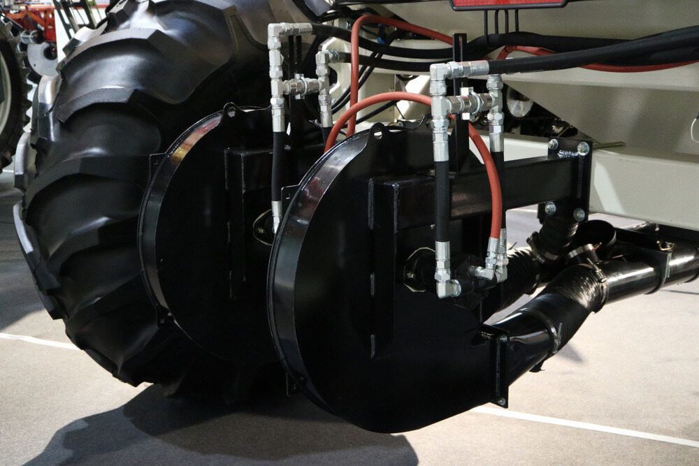 A Close up Of a Tractor with A Large Tire — Parkes Machinery Services PTY LTD in Parkes, NSW