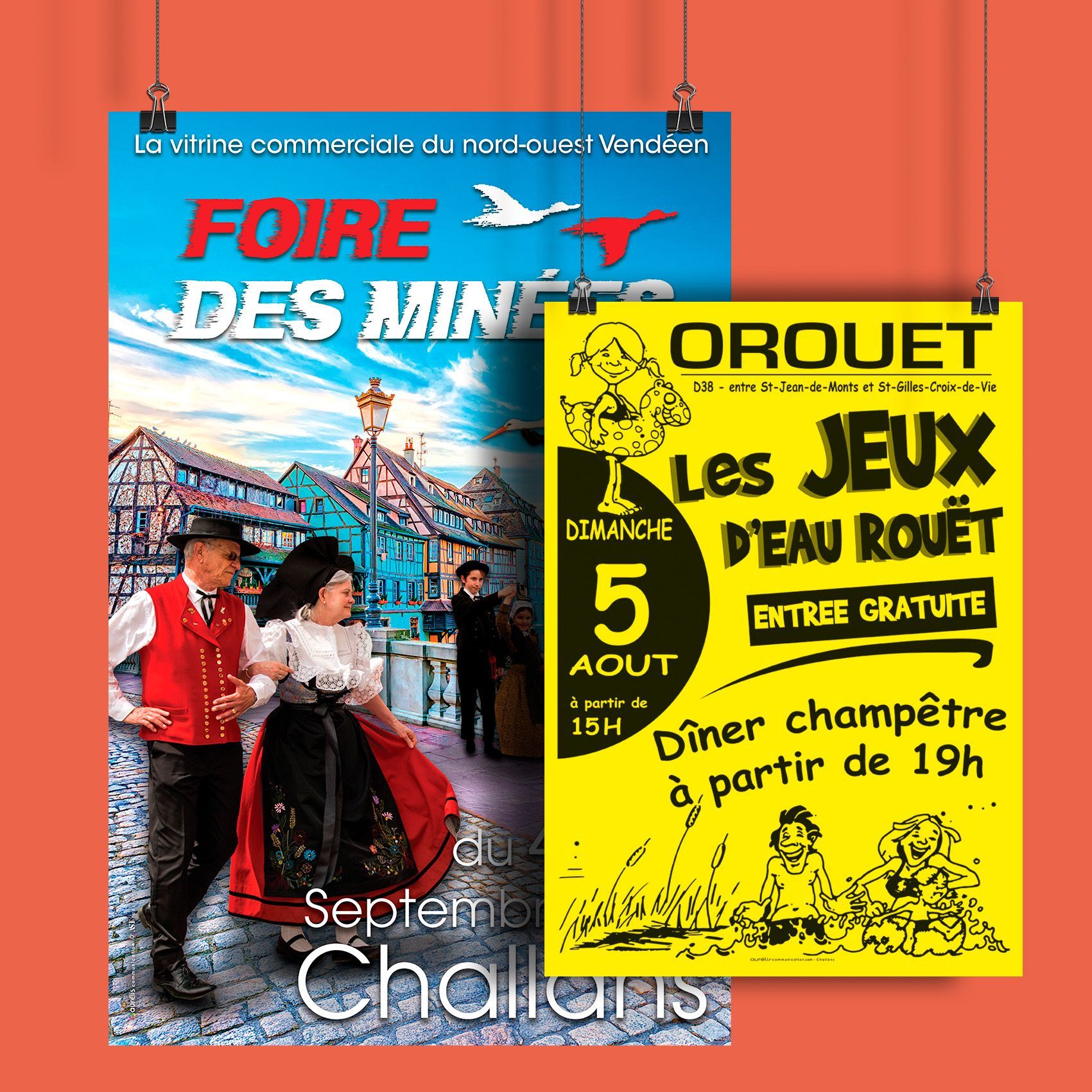 Deux affiches événementielles :