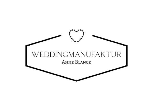 Das Logo der Hochzeitsmanufaktur Anne Blanck hat ein Herz.
