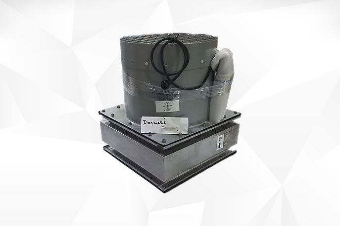 High volume fan fitted to the damper for the Spvitzer Marlin transfer vessel