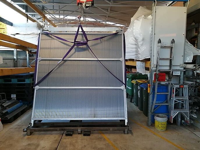 Air intake grilles front grille face for the Port Of Brisbane project