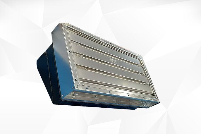 Air intake grille and damper for the North Sea Tank Boat Indonesia Air intake grille and damper for the North Sea Tank Boat Indonesia