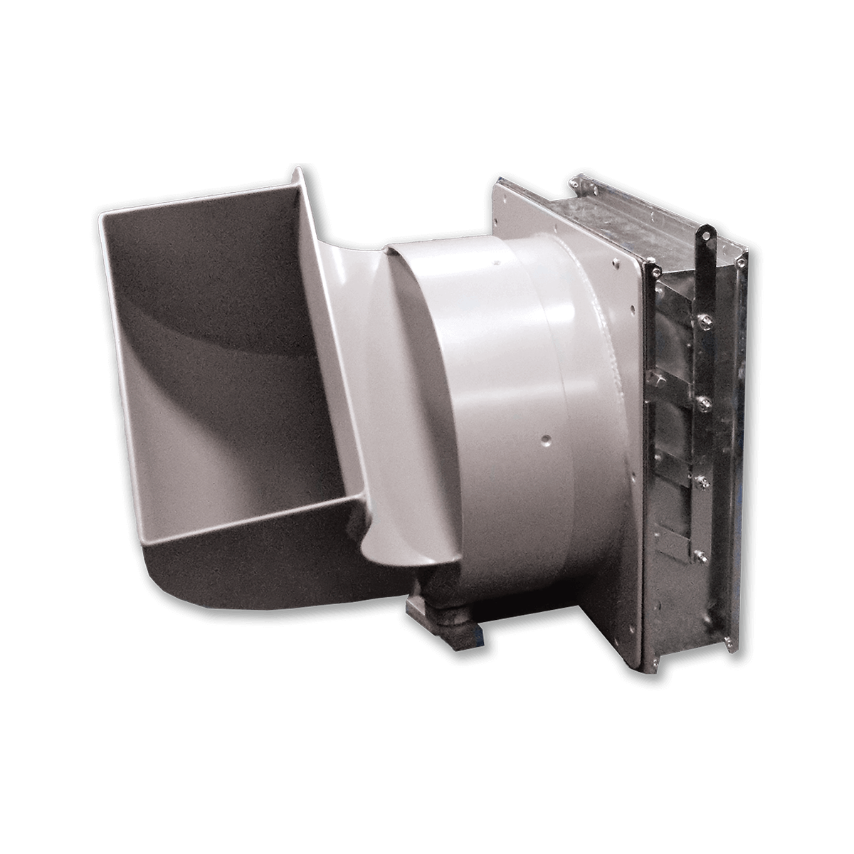 High volume air diverter attached to a damper High volume air diverter attached to a damper