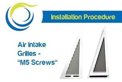 Installation for Air Intake Grilles - M5 screws option