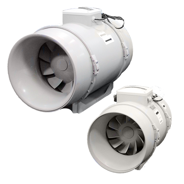 Mixed flow fans for use in a marine environment Mixed flow fans for use in a marine environment