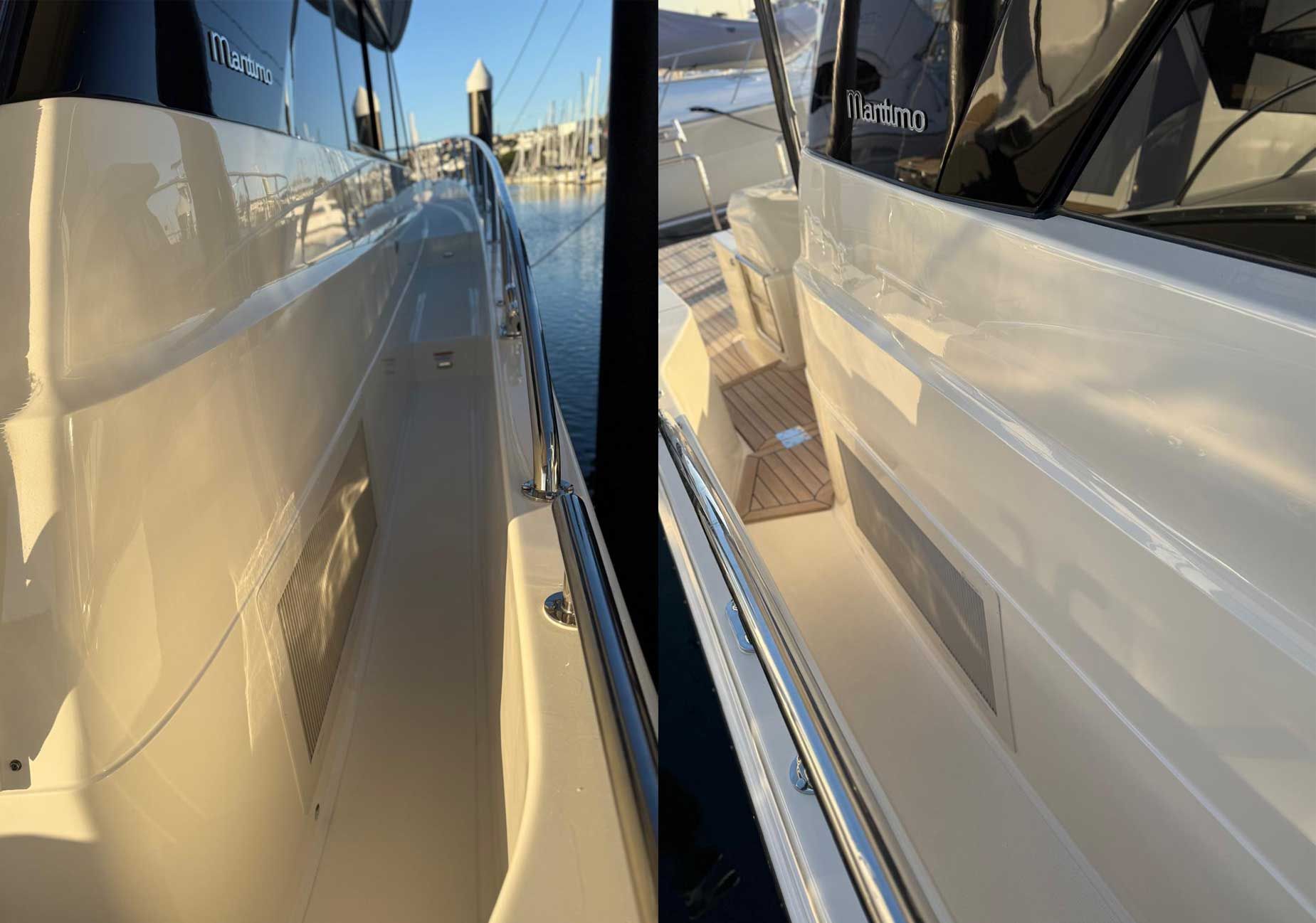 Marine Air Flow intake grilles installed in a M60 Maritimo vessel Marine Air Flow intake grilles installed in a M60 Maritimo vessel