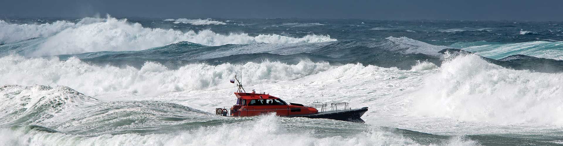 A pilot boat in rough seas with Marine Air Flow engine room equipment on board. A pilot boat in rough seas with Marine Air Flow engine room equipment on board.